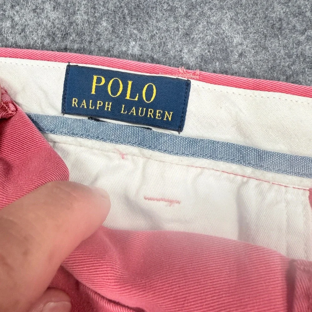 Polo Ralph Lauren Chino Pants 36x30 Nantucket Red Pink Cotton Twill Trousers